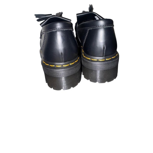 New w/Tags! Dr Martens Tassel Loafers Black Leather Platform Lug Sole Mens 8 - Picture 11 of 16